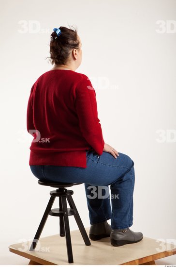 Whole Body Woman Artistic poses White Casual Overweight