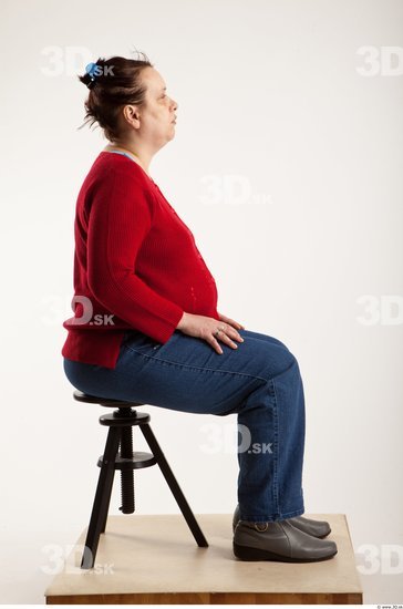 Whole Body Woman Artistic poses White Casual Overweight