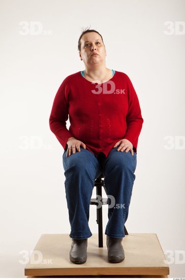 Whole Body Woman Artistic poses White Casual Overweight