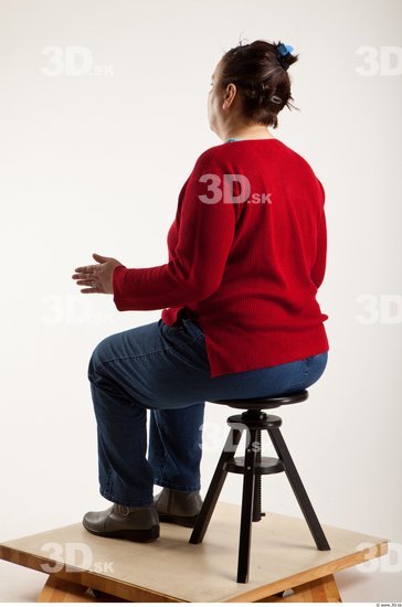 Whole Body Woman Artistic poses White Casual Overweight