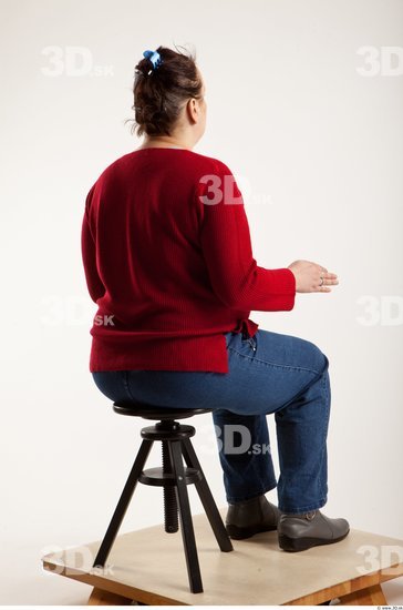 Whole Body Woman Artistic poses White Casual Overweight