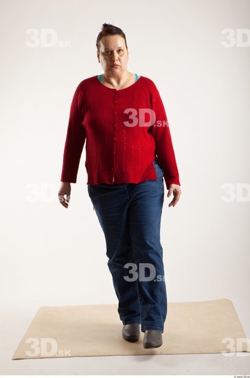 Whole Body Woman Animation references White Casual Overweight