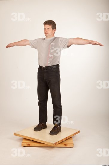 Whole Body Man Animation references T poses Casual Average Studio photo references