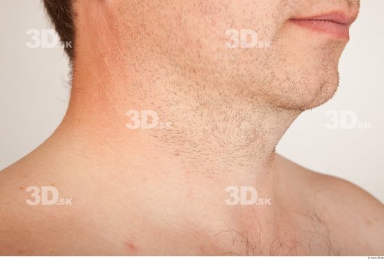 Neck Man Nude Average Studio photo references