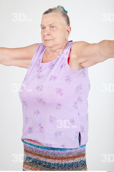 Upper Body Casual Overweight Top Studio photo references