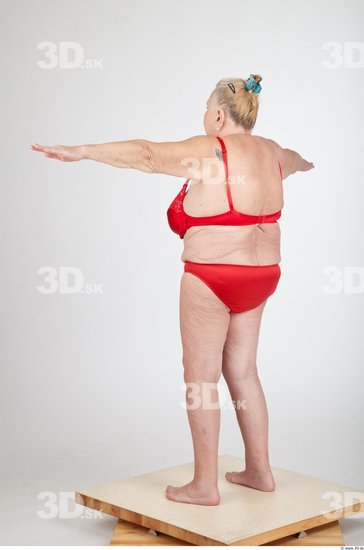 Whole Body T poses Underwear Overweight Studio photo references