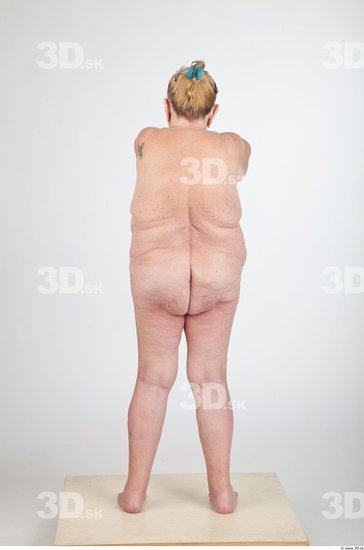 Whole Body Animation references Nude Overweight Wrinkles Studio photo references