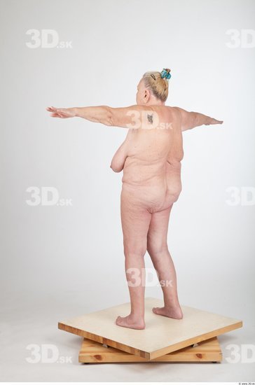 Whole Body Animation references T poses Nude Overweight Wrinkles Studio photo references