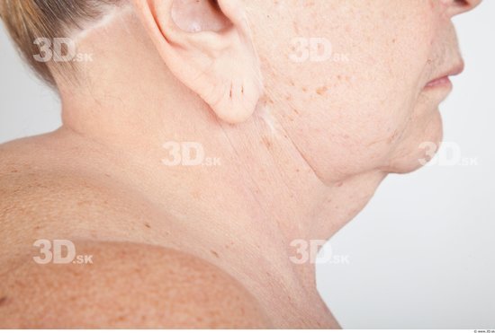 Neck Nude Overweight Studio photo references