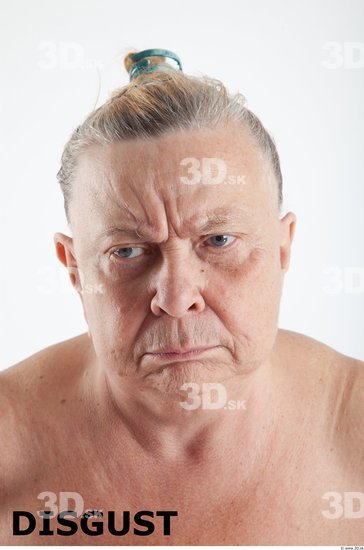 and more Head Emotions Woman White Overweight Wrinkles