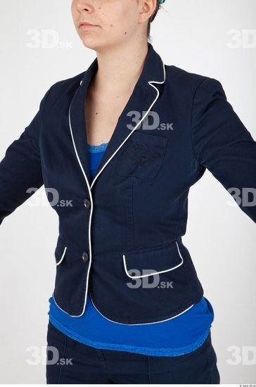 Upper Body Woman Formal Jacket Slim Studio photo references