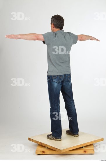 Whole Body Man T poses Casual Average Studio photo references