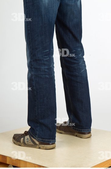 Calf Man Casual Jeans Average Studio photo references