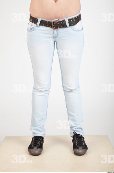 Leg Woman Casual Jeans Slim Studio photo references