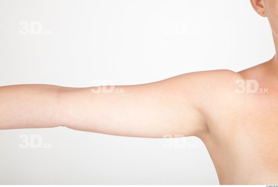 Arm Woman Nude Slim Studio photo references