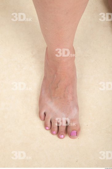 Foot Woman Nude Slim Studio photo references