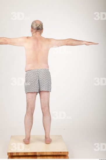 Whole Body Man T poses Underwear Shorts Average Wrinkles Studio photo references