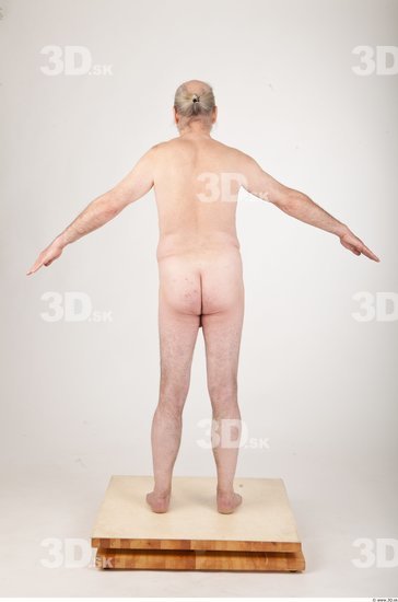 Whole Body Man Animation references Nude Average Wrinkles Studio photo references