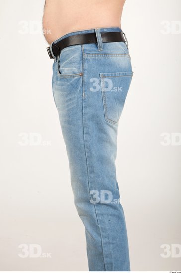 Thigh Man Casual Jeans Average Studio photo references