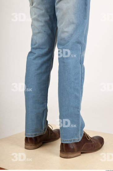 Calf Man Casual Jeans Average Studio photo references