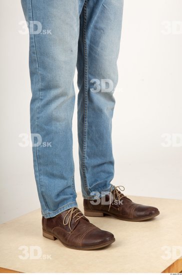 Calf Man Casual Jeans Average Studio photo references