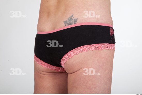 Bottom Woman Tattoo Underwear Slim Panties Studio photo references