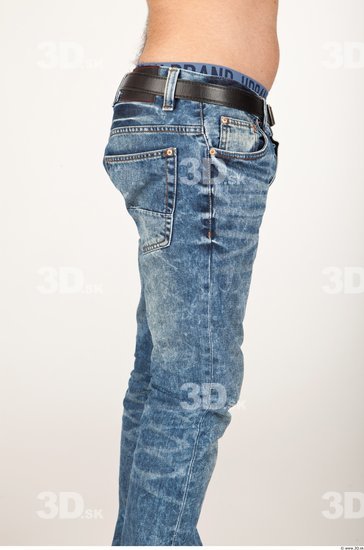 Thigh Man Casual Jeans Athletic Studio photo references