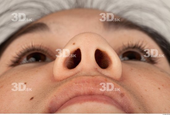 Nose Woman Asian Slim Studio photo references