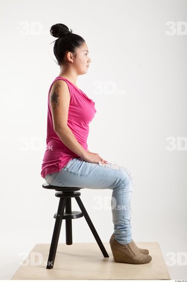 Whole Body Artistic poses Asian Casual Studio photo references