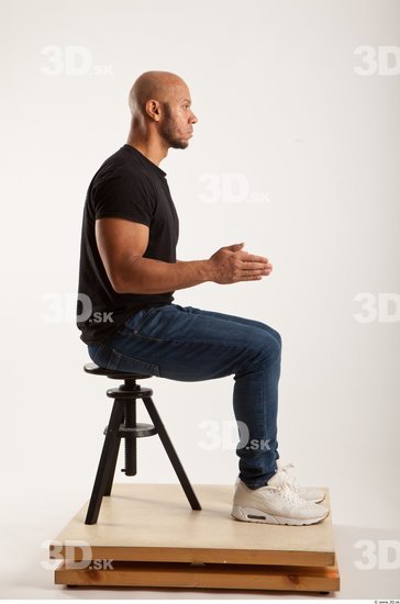 Whole Body Man Artistic poses Another Casual Muscular Bald