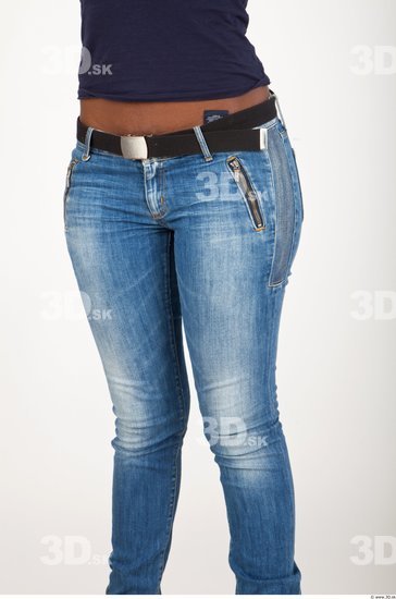 Thigh Woman Casual Jeans Average Studio photo references