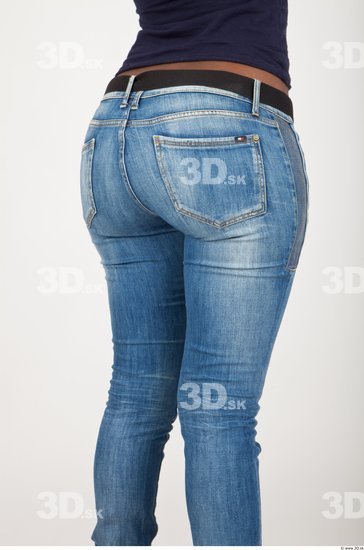 Thigh Woman Casual Jeans Average Studio photo references