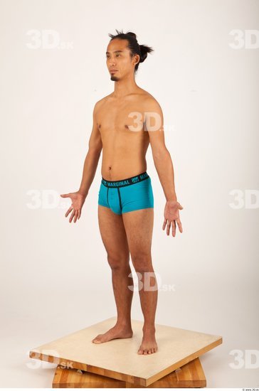 Man Asian Underwear Shorts Average Studio photo references