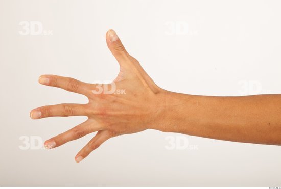 Hand Man Asian Average Palm Studio photo references
