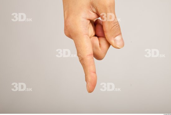 Fingers Man Asian Average Studio photo references