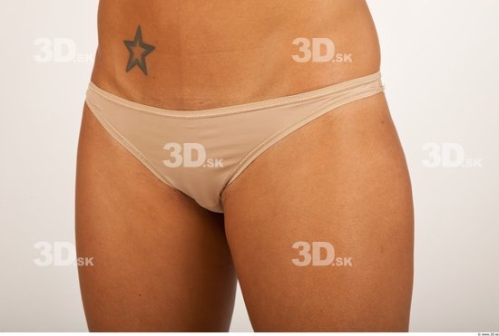 Hips Bottom Woman Tattoo Underwear Panties Studio photo references