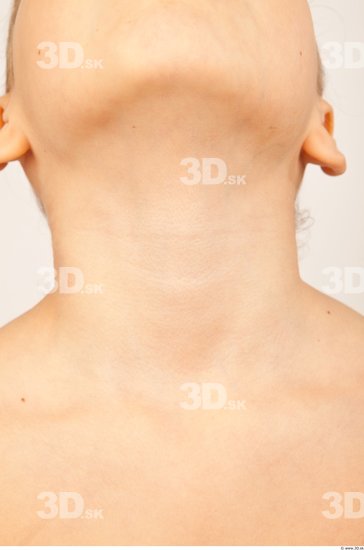 Neck Man White Studio photo references