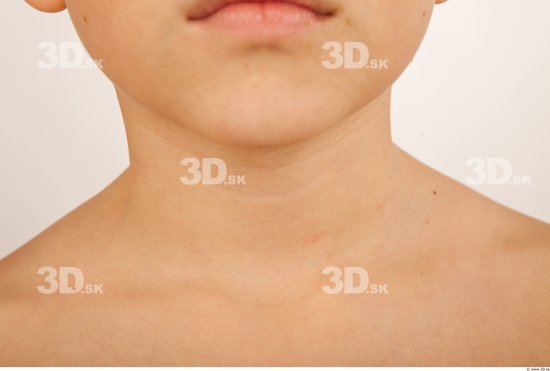 Neck Man White Studio photo references