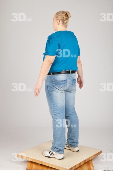 Whole Body Woman White Casual Overweight Studio photo references