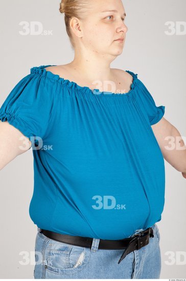 Whole Body Woman White Casual Overweight Studio photo references