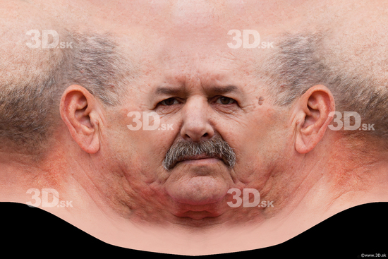 White man head photo texture