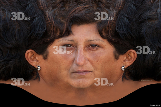 White woman premade head texture