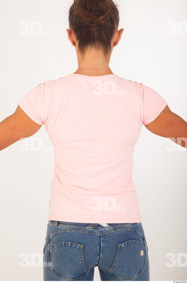 Woman White Underwear Muscular