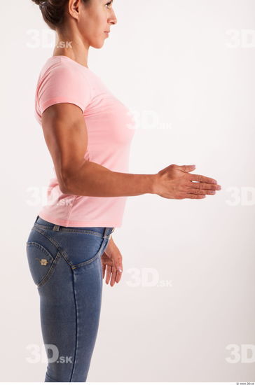Woman White Underwear Muscular