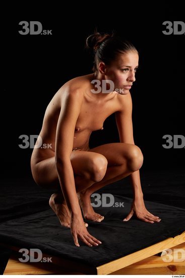 Woman Nude Kneeling