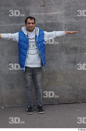 Whole Body Man T poses White Casual Slim Street photo references