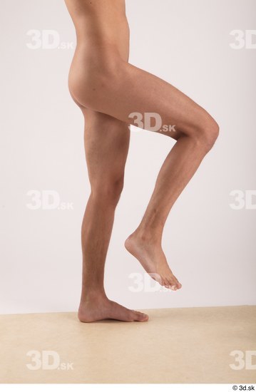 Leg Man White Nude Slim Studio photo references