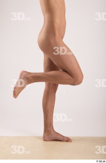 Leg Man White Nude Slim Studio photo references