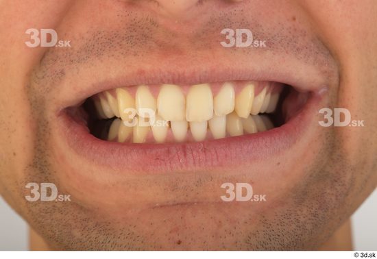 Teeth Man White Slim Studio photo references