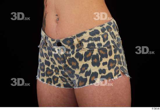 Hips Woman Shorts Slim Leopard